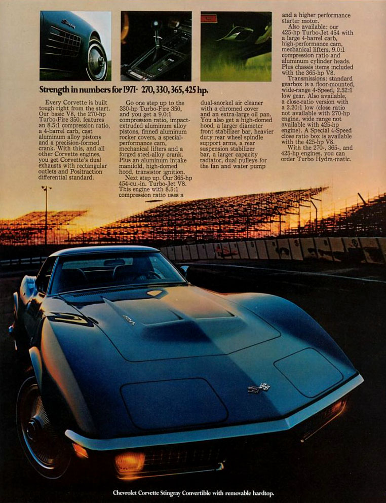 1971 Corvette Brochure Page 7